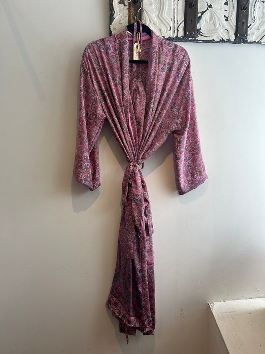 Upcycled Sari Robe - Long #V16