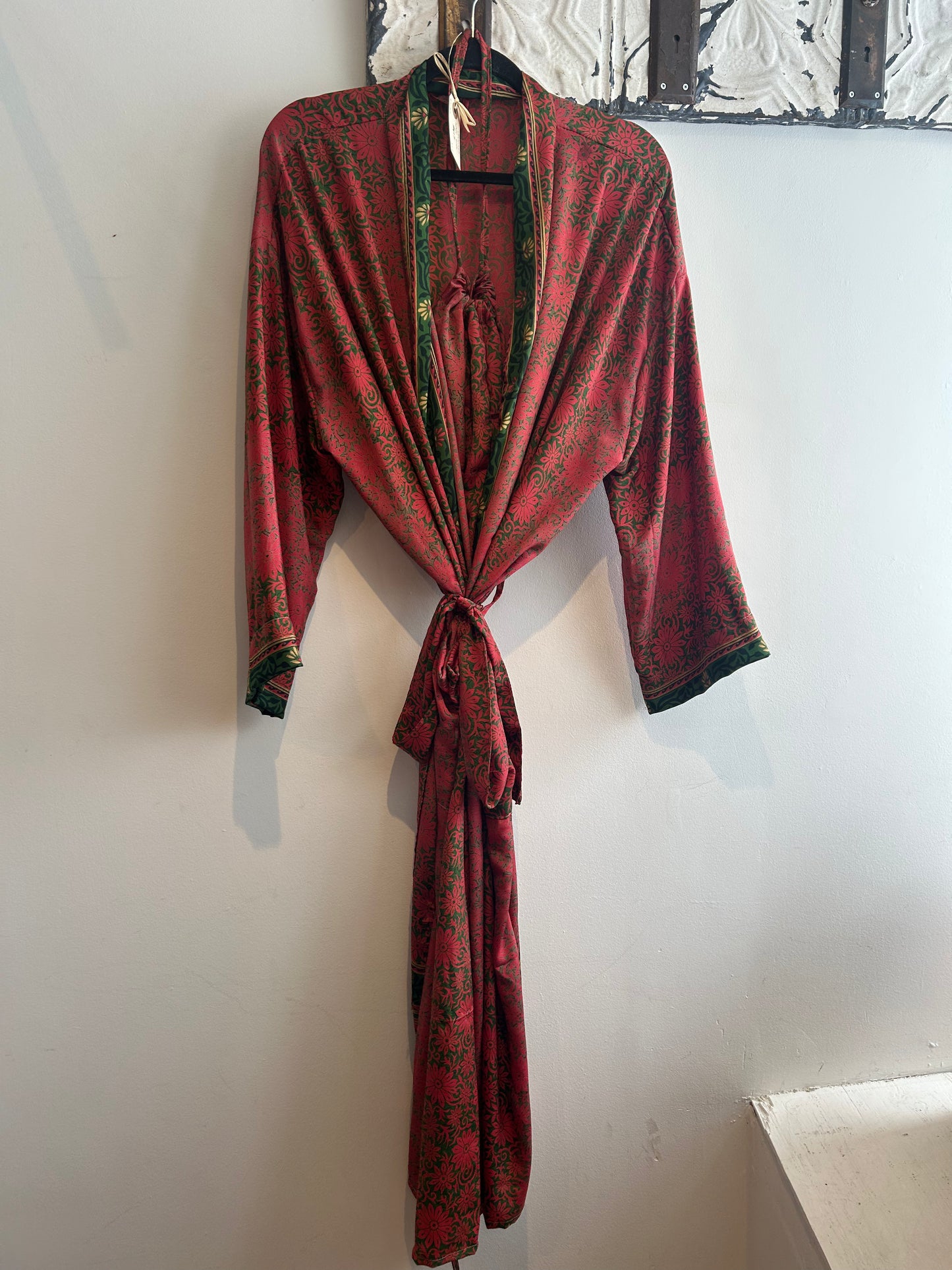 Upcycled Sari Robe - Long #V17
