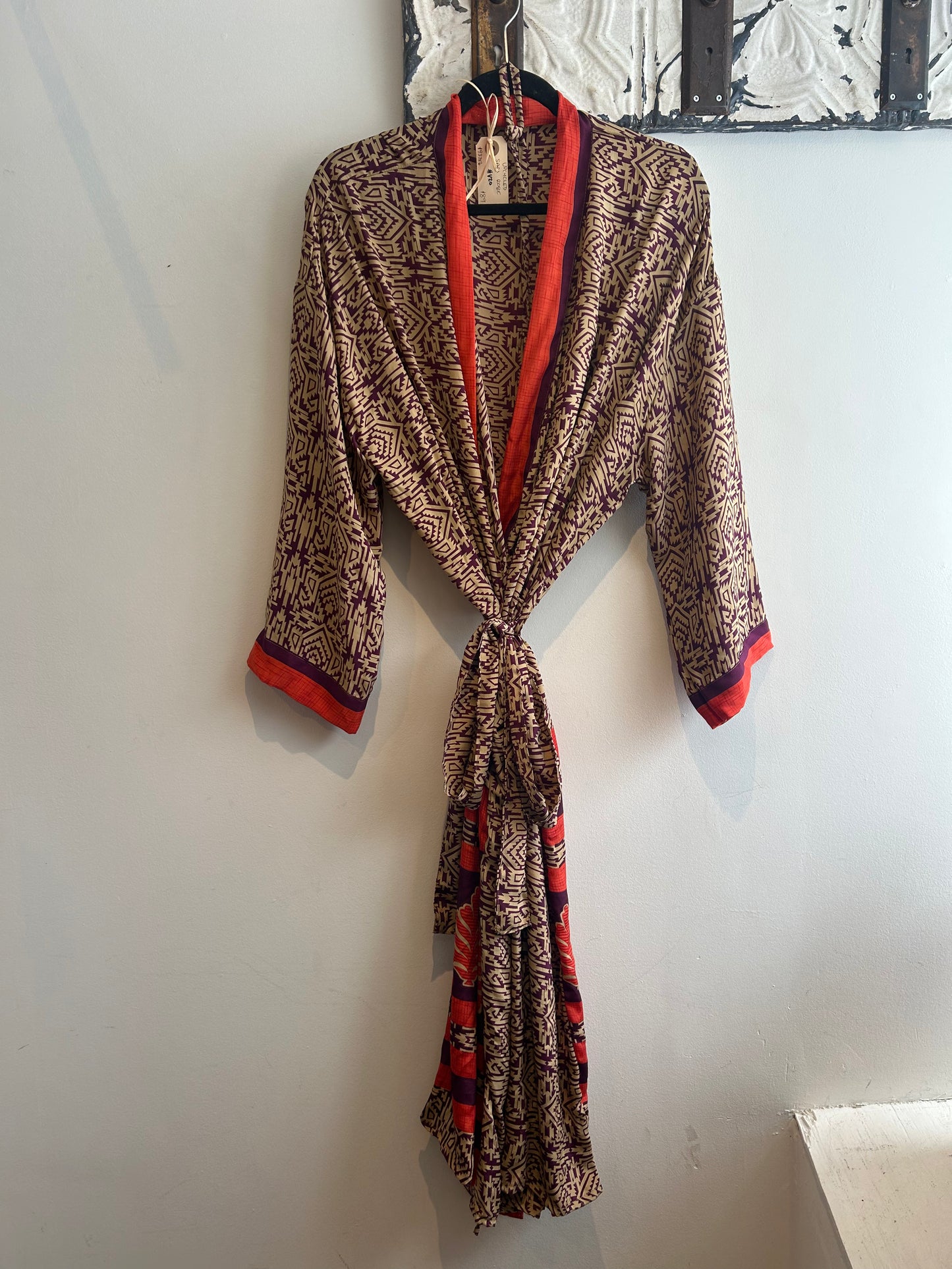 Upcycled Sari Robe - Long #V20