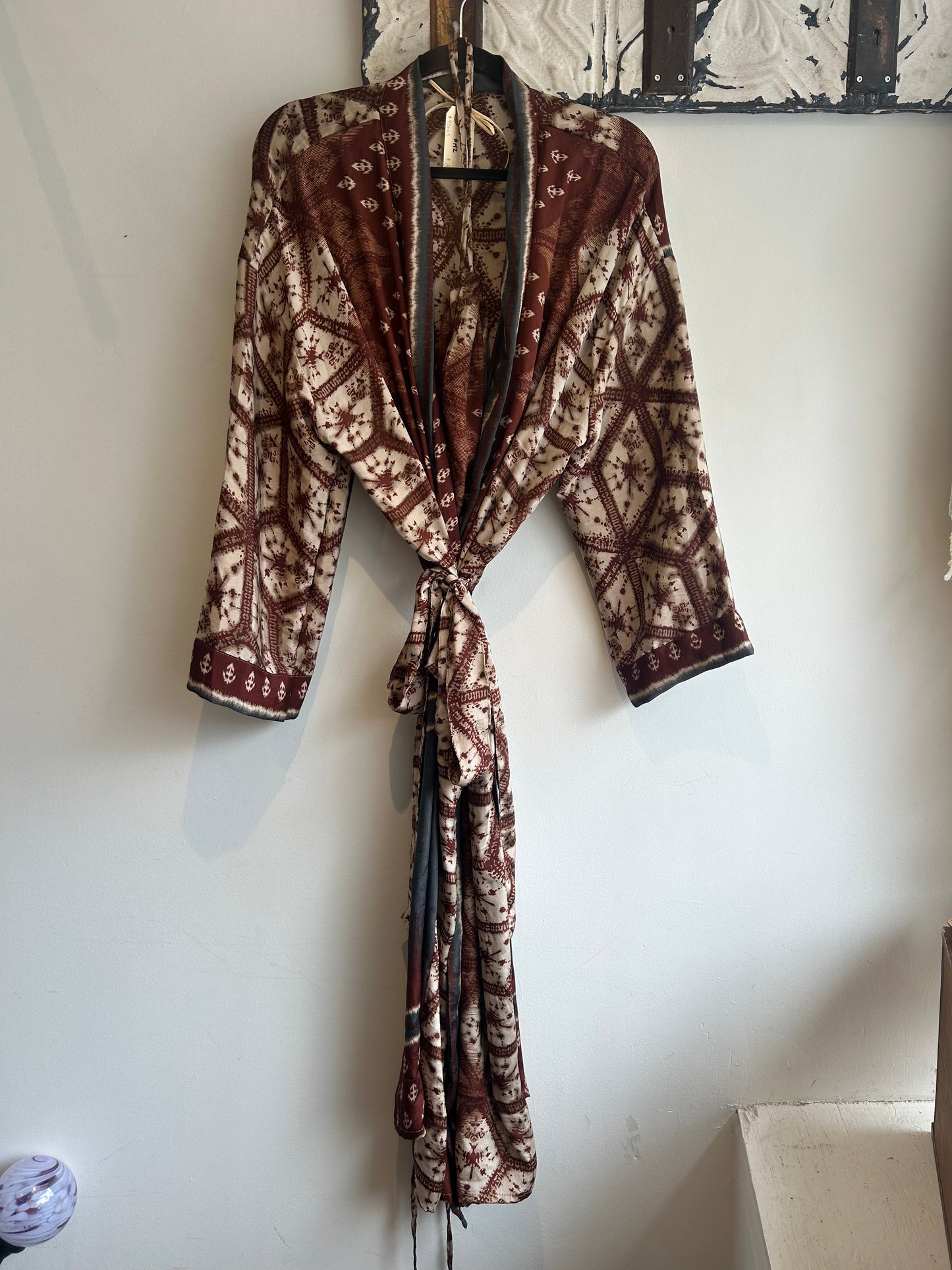 Upcycled Sari Robe - Long #M2