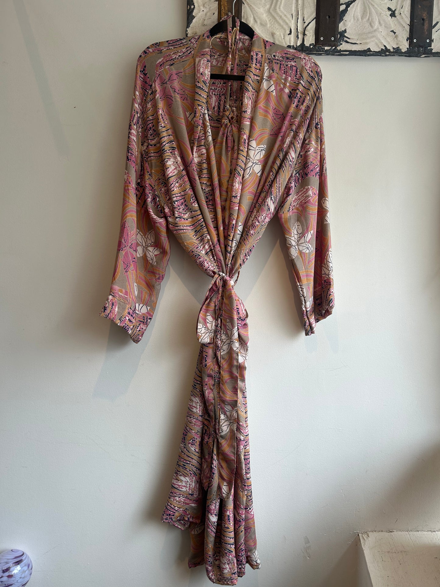 Upcycled Sari Robe - Long #M4