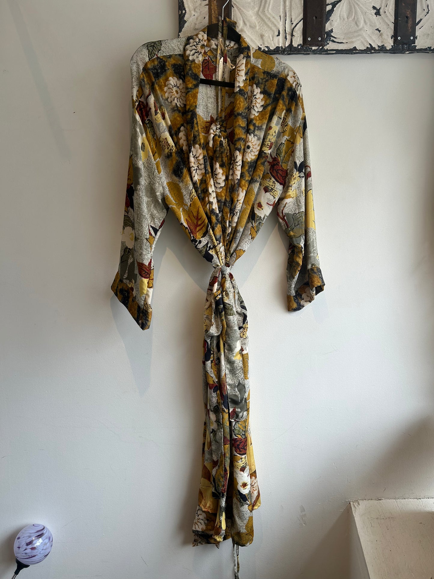 Upcycled Sari Robe - Long #M6