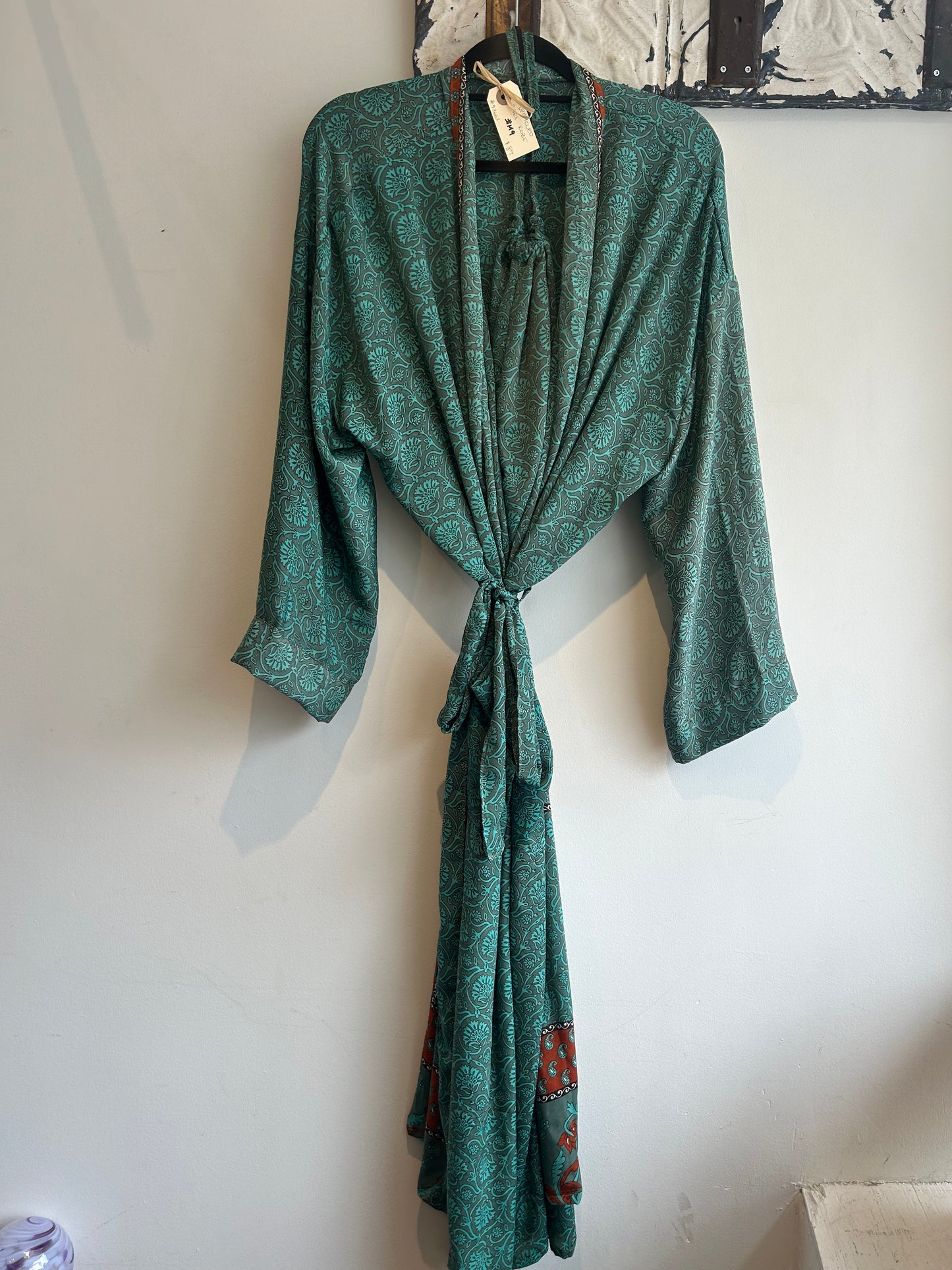 Upcycled Sari Robe - Long #M9