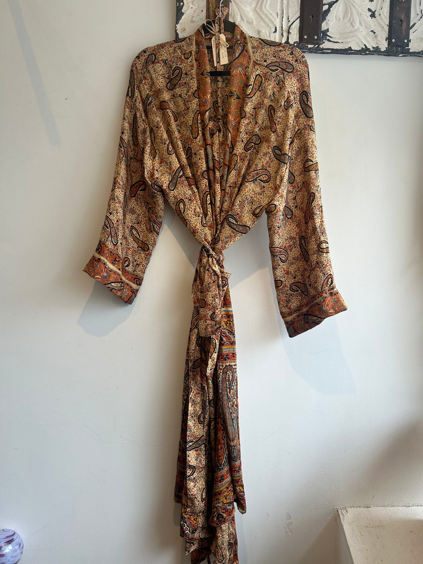 Upcycled Sari Robe - Long #M10