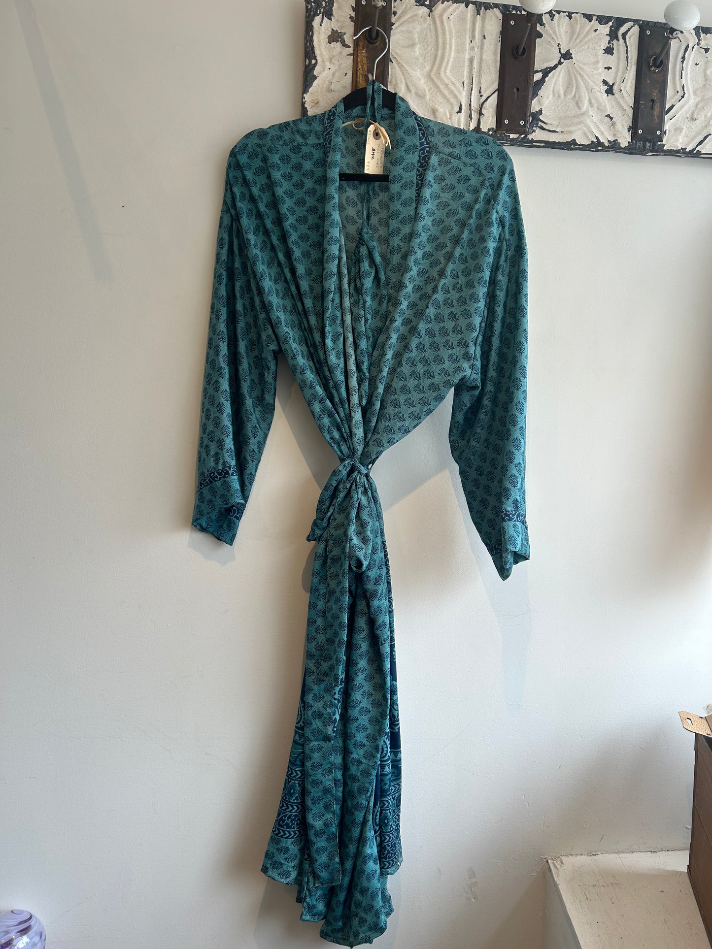 Upcycled Sari Robe - Long #M12