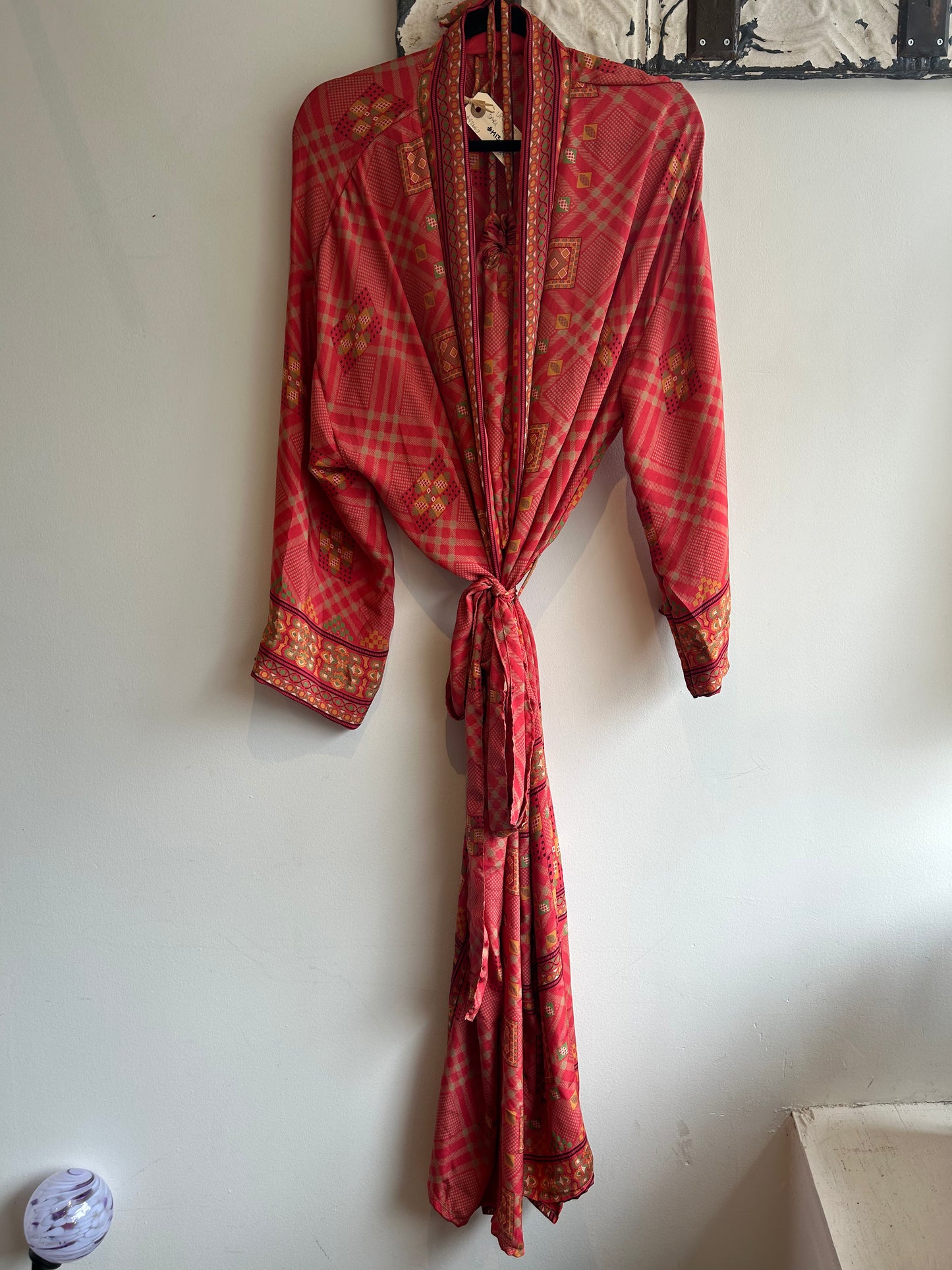 Upcycled Sari Robe - Long #M13
