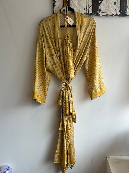 Upcycled Sari Robe - Long #M19