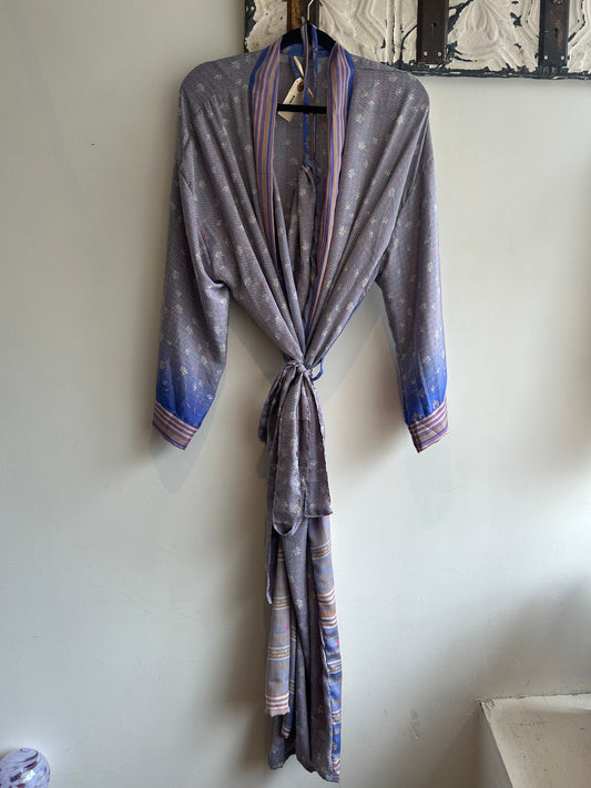 Upcycled Sari Robe - Long #M20