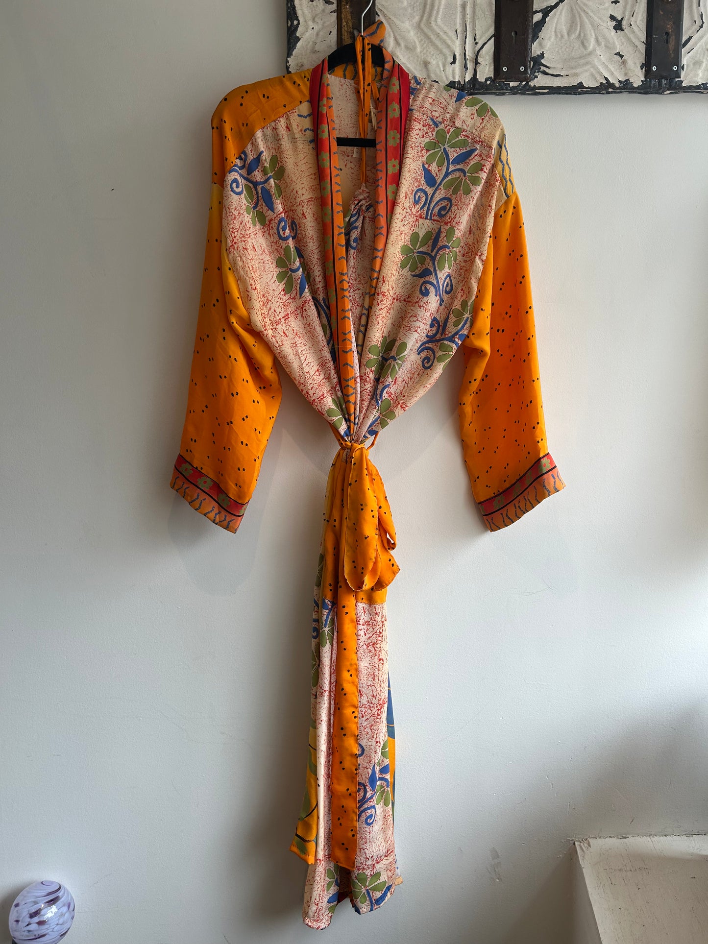 Upcycled Sari Robe - Long #M24