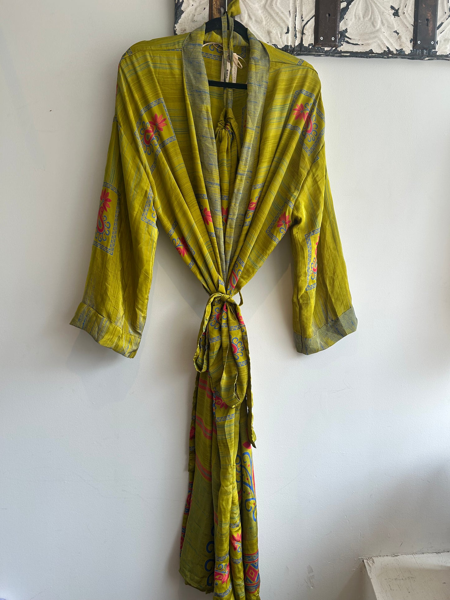 Upcycled Sari Robe - Long #M26