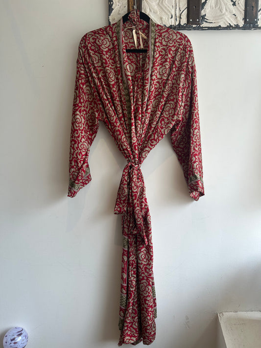 Upcycled Sari Robe - Long #M27