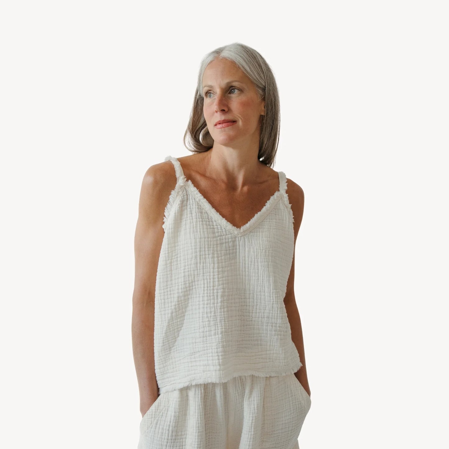 Pokoloko Crinkle Strappy Top