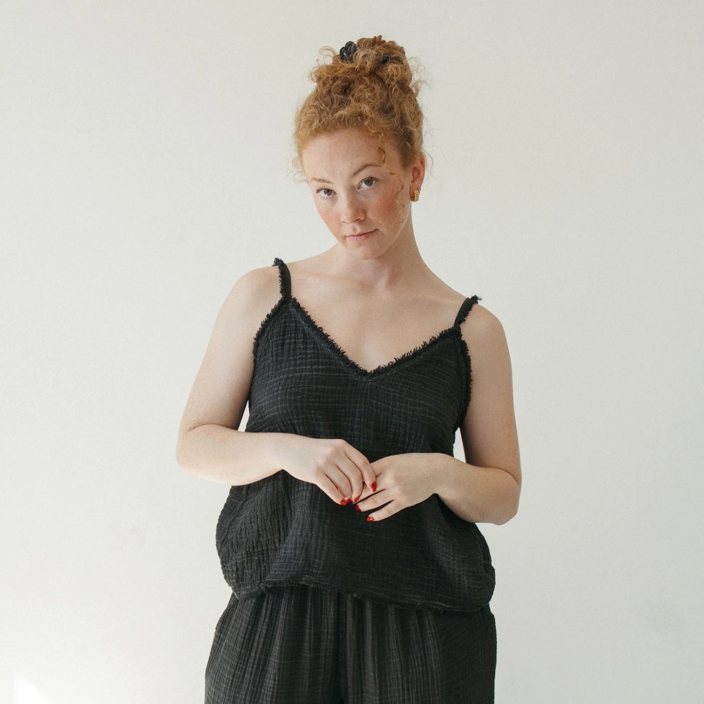 Pokoloko Crinkle Strappy Top