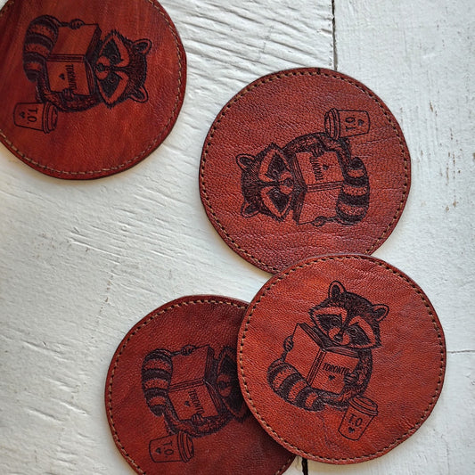 Leather Toronto Coaster Set