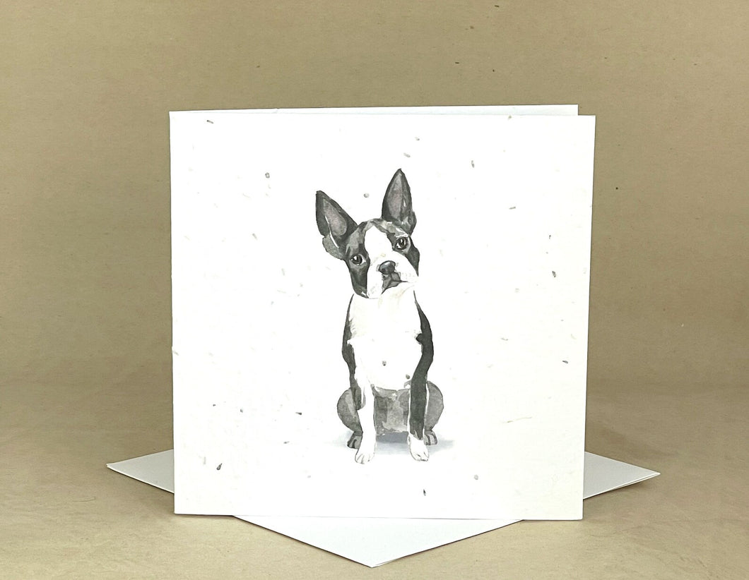 Okku Plantable Card - Blank Terrier Dog