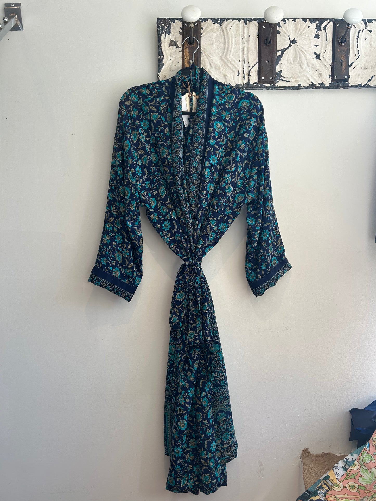 Upcycled Sari Robe - Long #S1