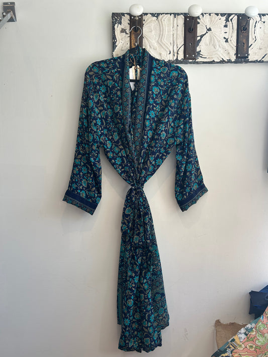 Upcycled Sari Robe - Long #S1
