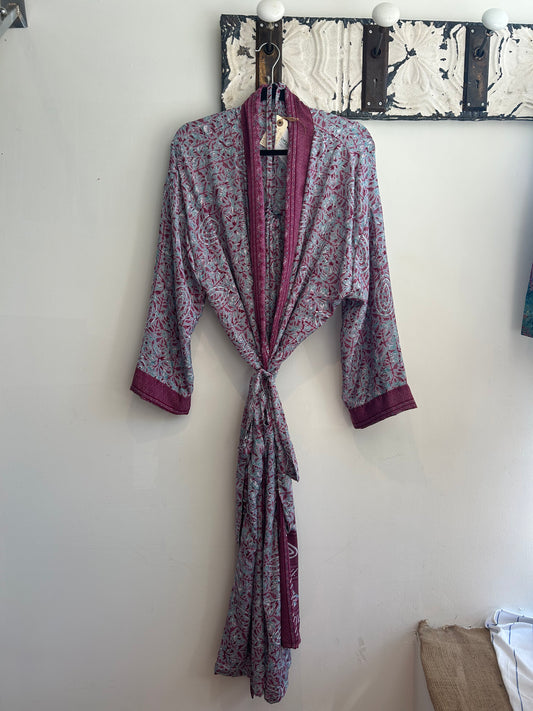 Upcycled Sari Robe - Long #S2