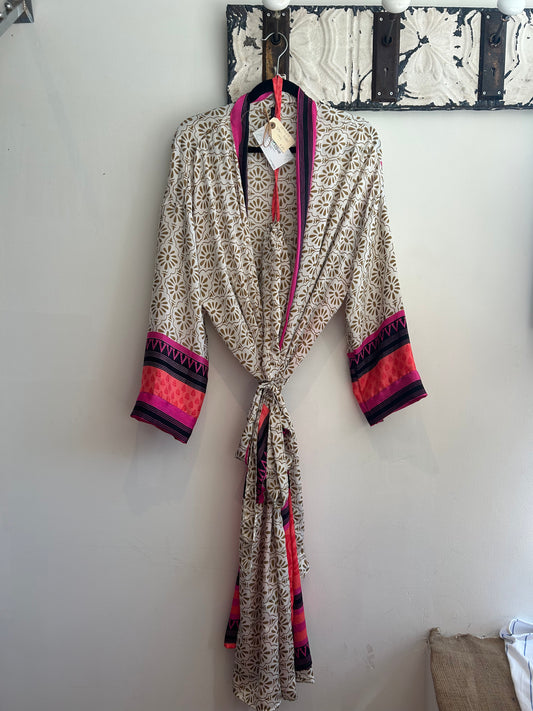 Upcycled Sari Robe - Long #S4