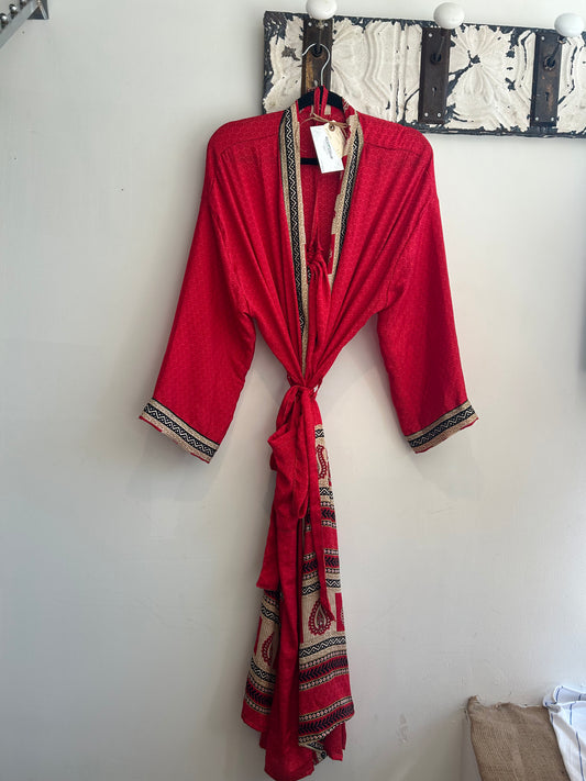 Upcycled Sari Robe - Long #S5