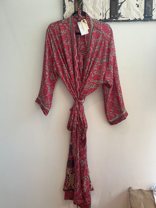 Upcycled Sari Robe - Long #S10