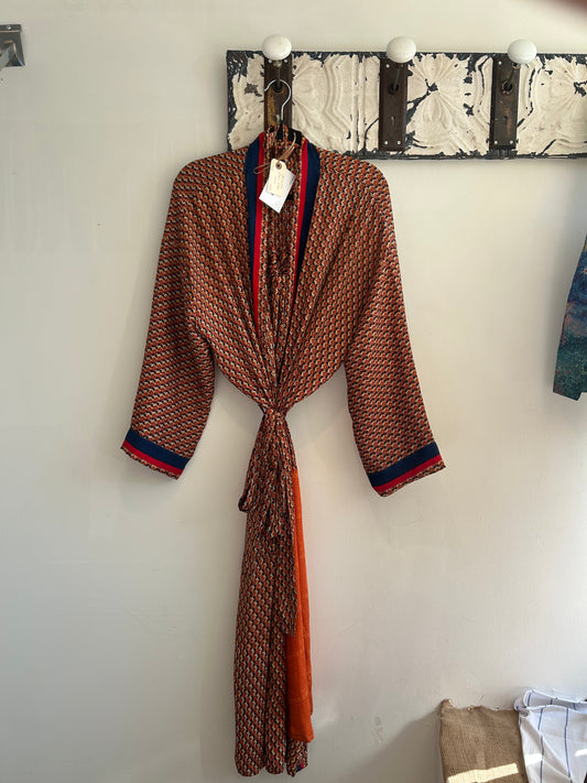 Upcycled Sari Robe - Long #S18