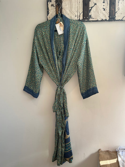Upcycled Sari Robe - Long #S19