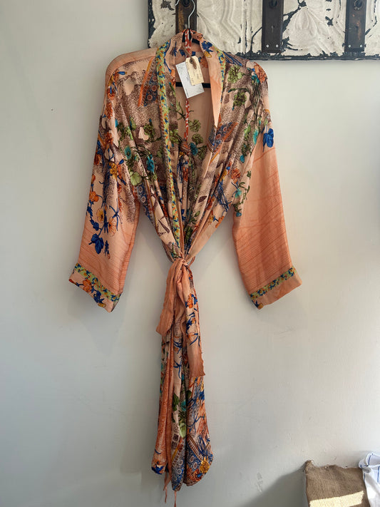 Upcycled Sari Robe - Long #S20
