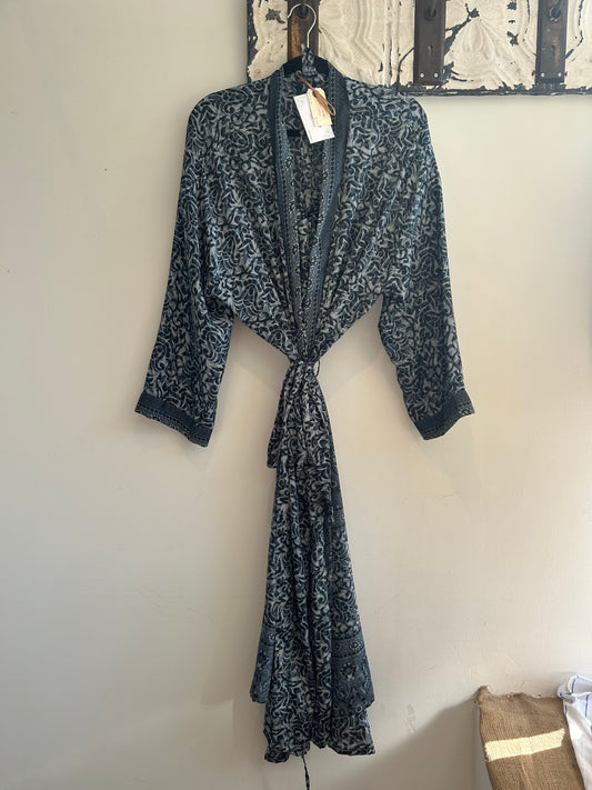 Upcycled Sari Robe - Long #S22