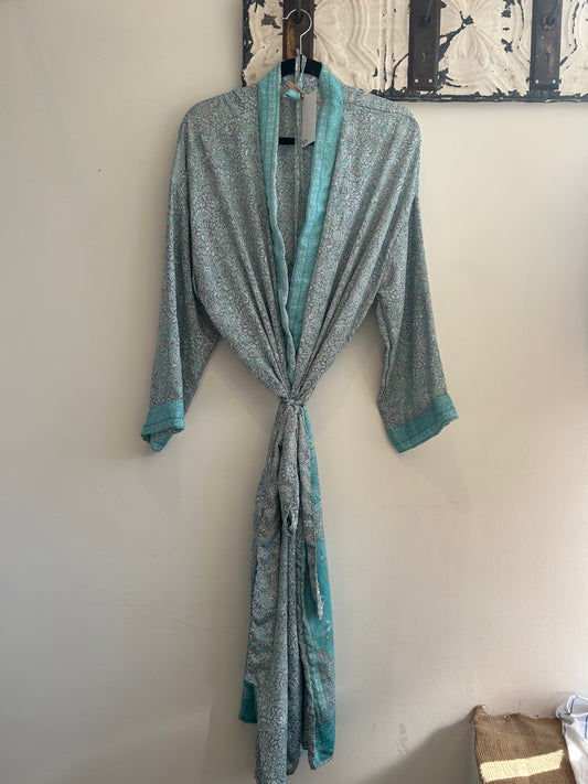 Upcycled Sari Robe - Long #S24