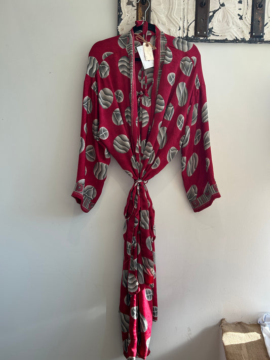 Upcycled Sari Robe - Long #S26