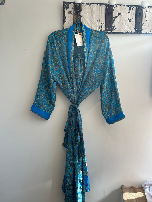 Upcycled Sari Robe - Long #S27