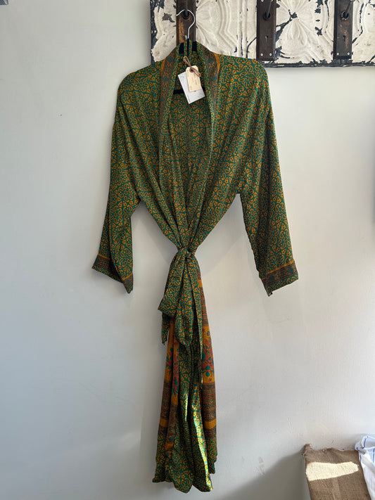 Upcycled Sari Robe - Long #S28