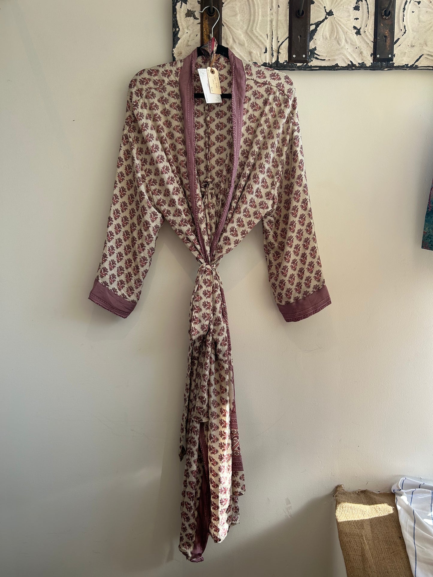 Upcycled Sari Robe - Long #S30