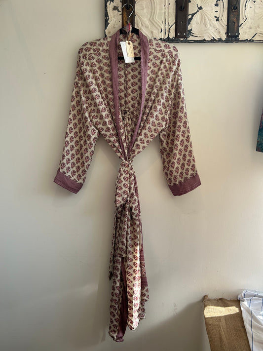 Upcycled Sari Robe - Long #S30