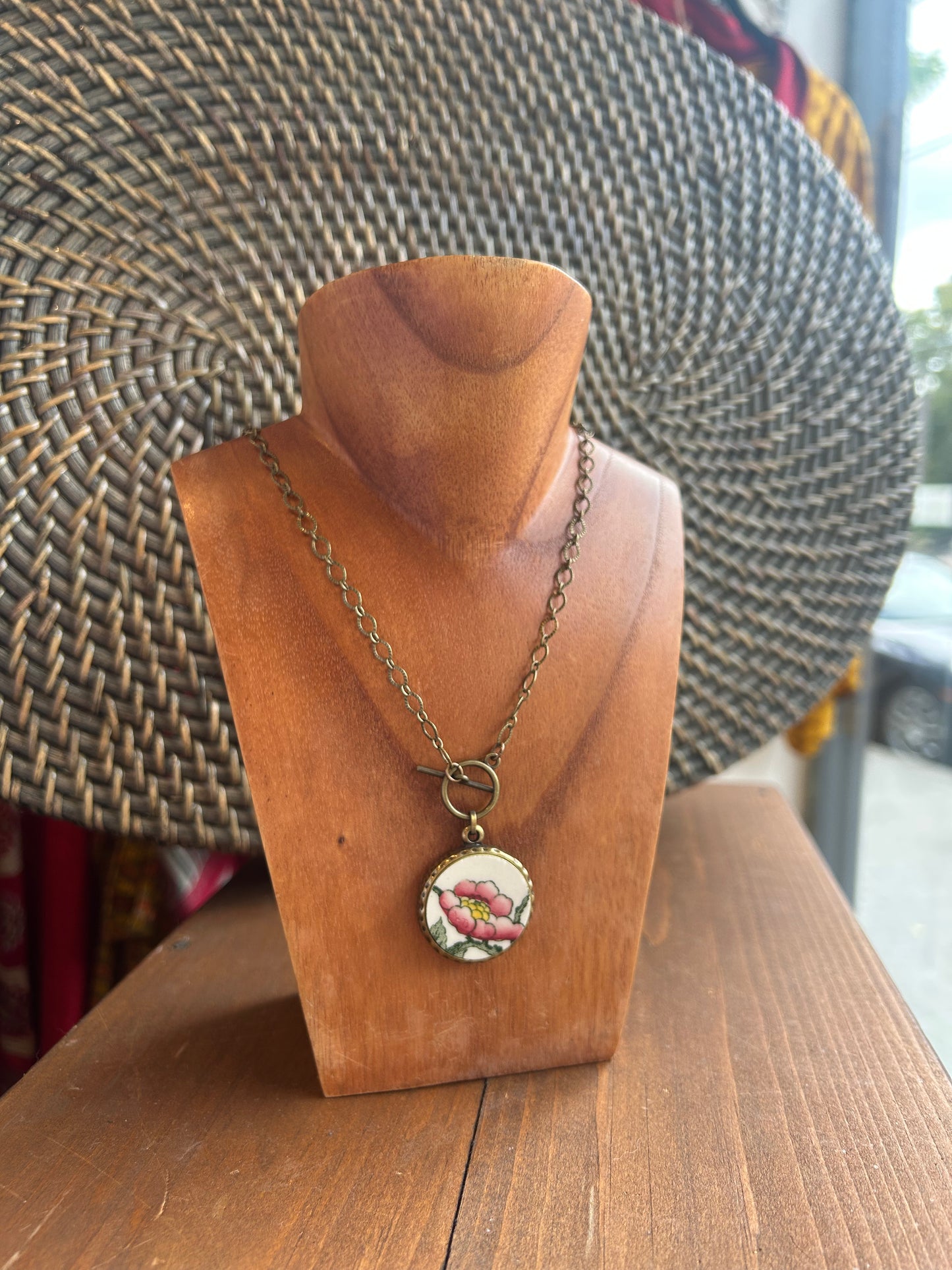 Upcycled Antique China Necklace