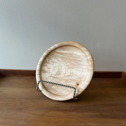 Handmade Curly Maple Plate