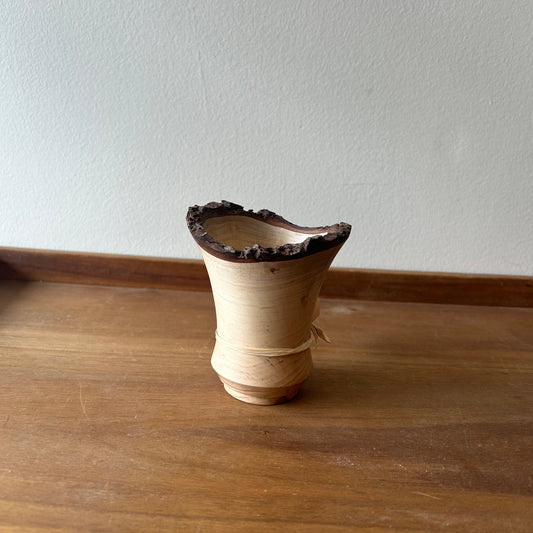 Handmade Live Edge Small Pot
