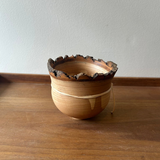Handmade Live Edge Ash Pot