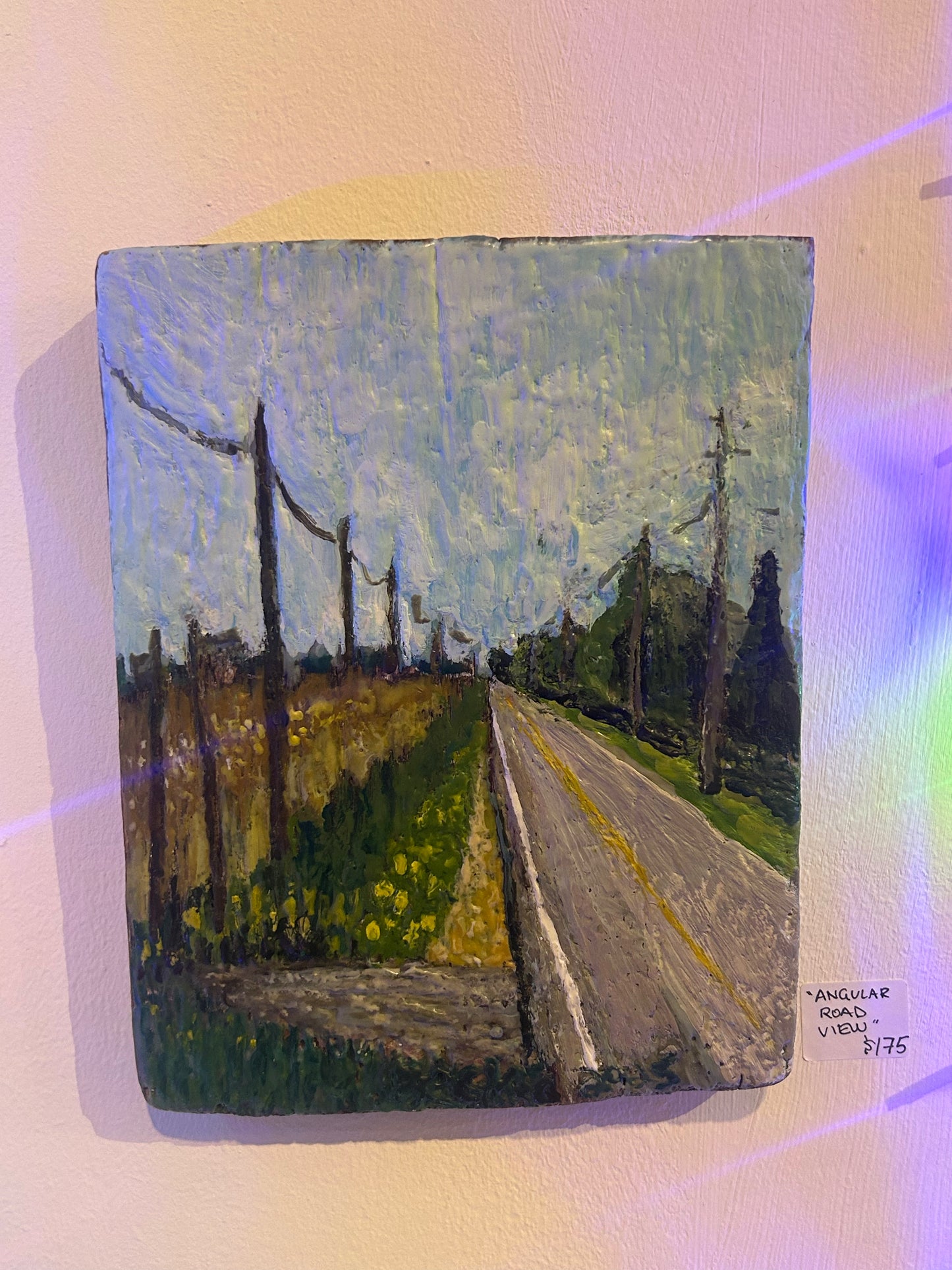 Leslie Becker Encaustic Beeswax Wood Painting