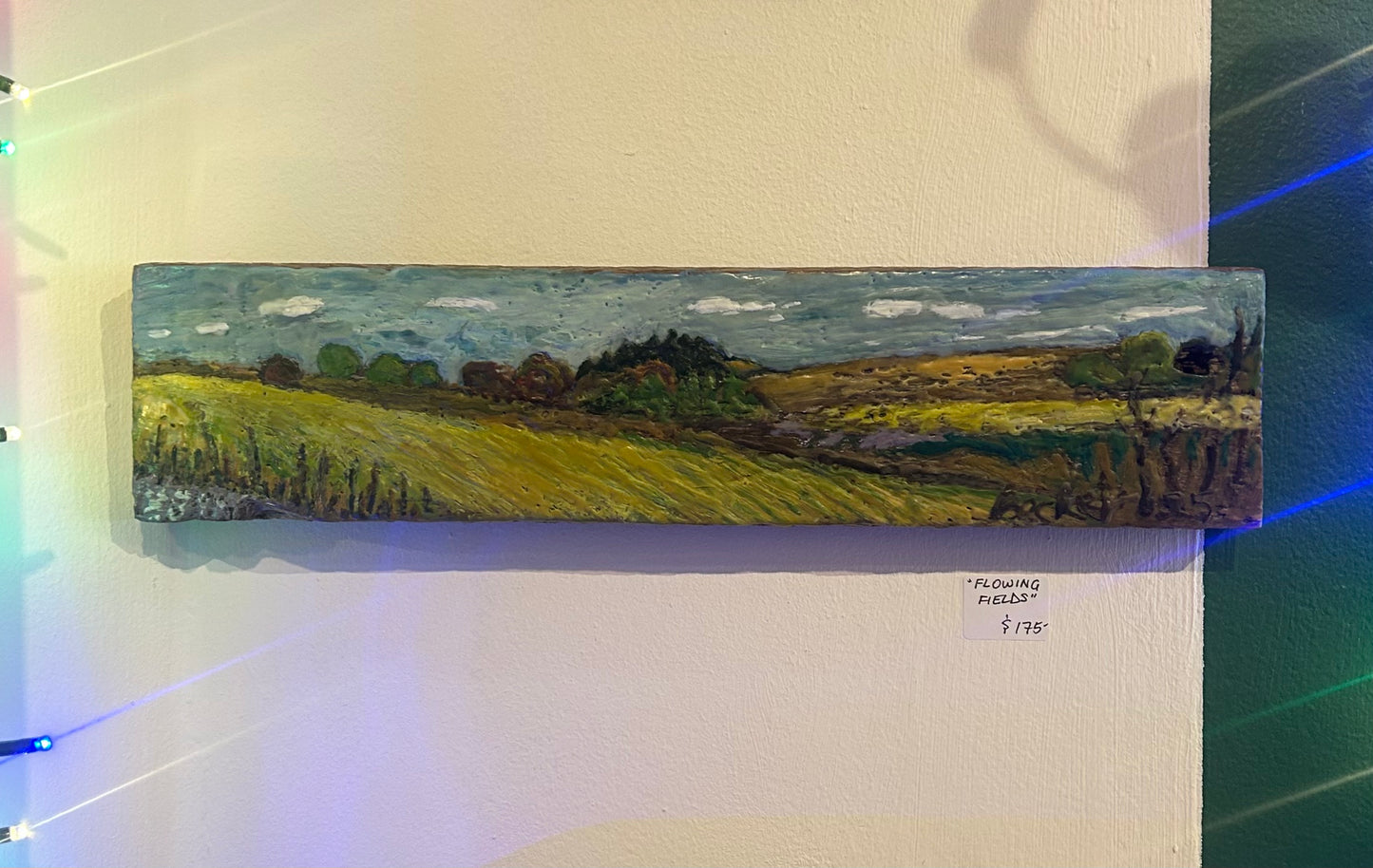 Leslie Becker Encaustic Beeswax Wood Painting