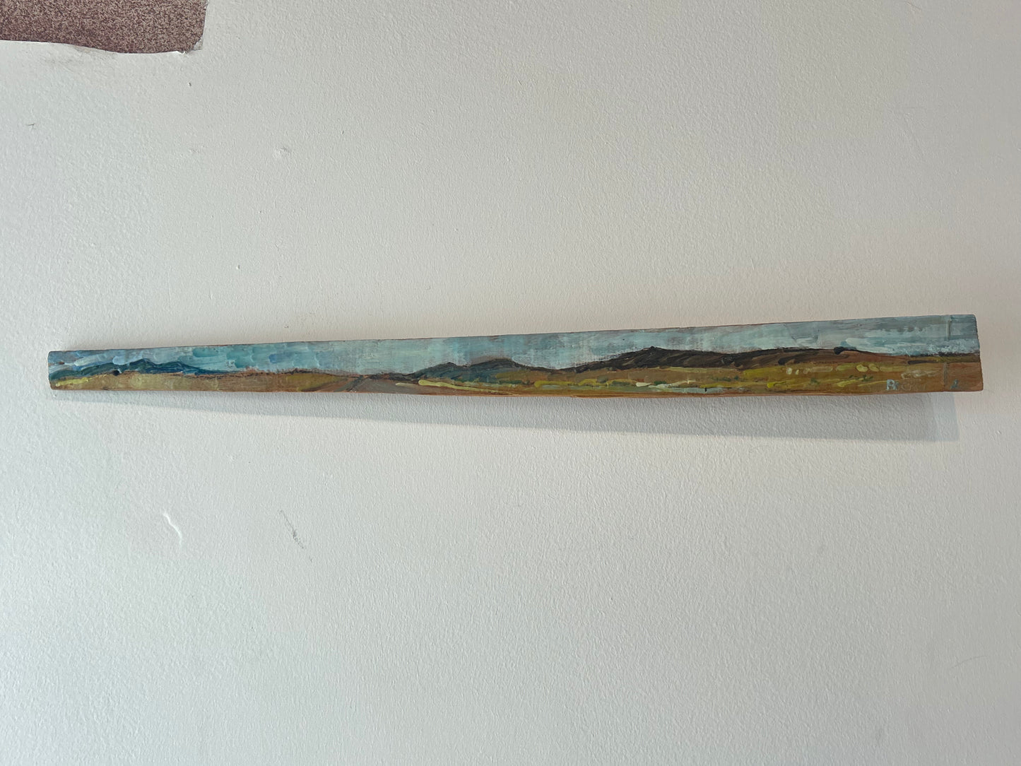 Leslie Becker Encaustic Beeswax Wood Painting