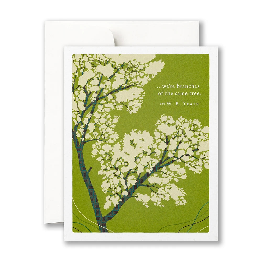 Positively Green Card - Branches Of The Same Tree (Yeats) - Love