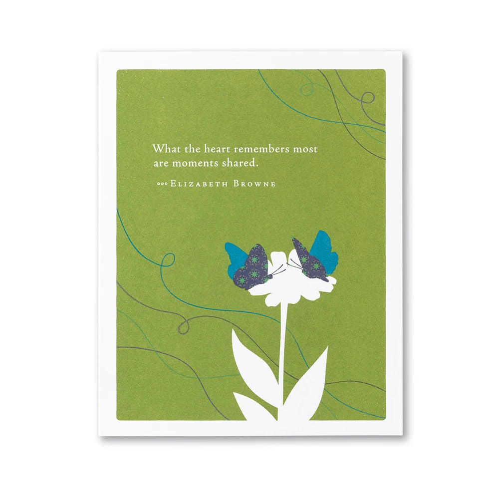 Positively Green Card - Moments Shared (Browne) - Sympathy