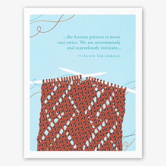 Positively Green Card - Human Pattern (Childress) - Birthday