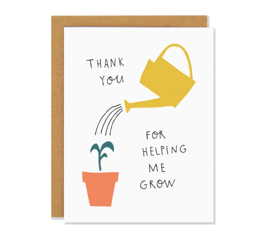 Badger and Burke Card - Thank You For Helping Me Grow
