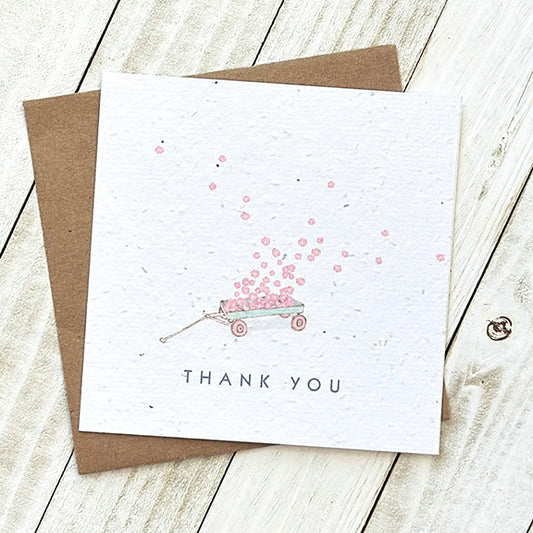 Okku Plantable Card - Thank You Wagon