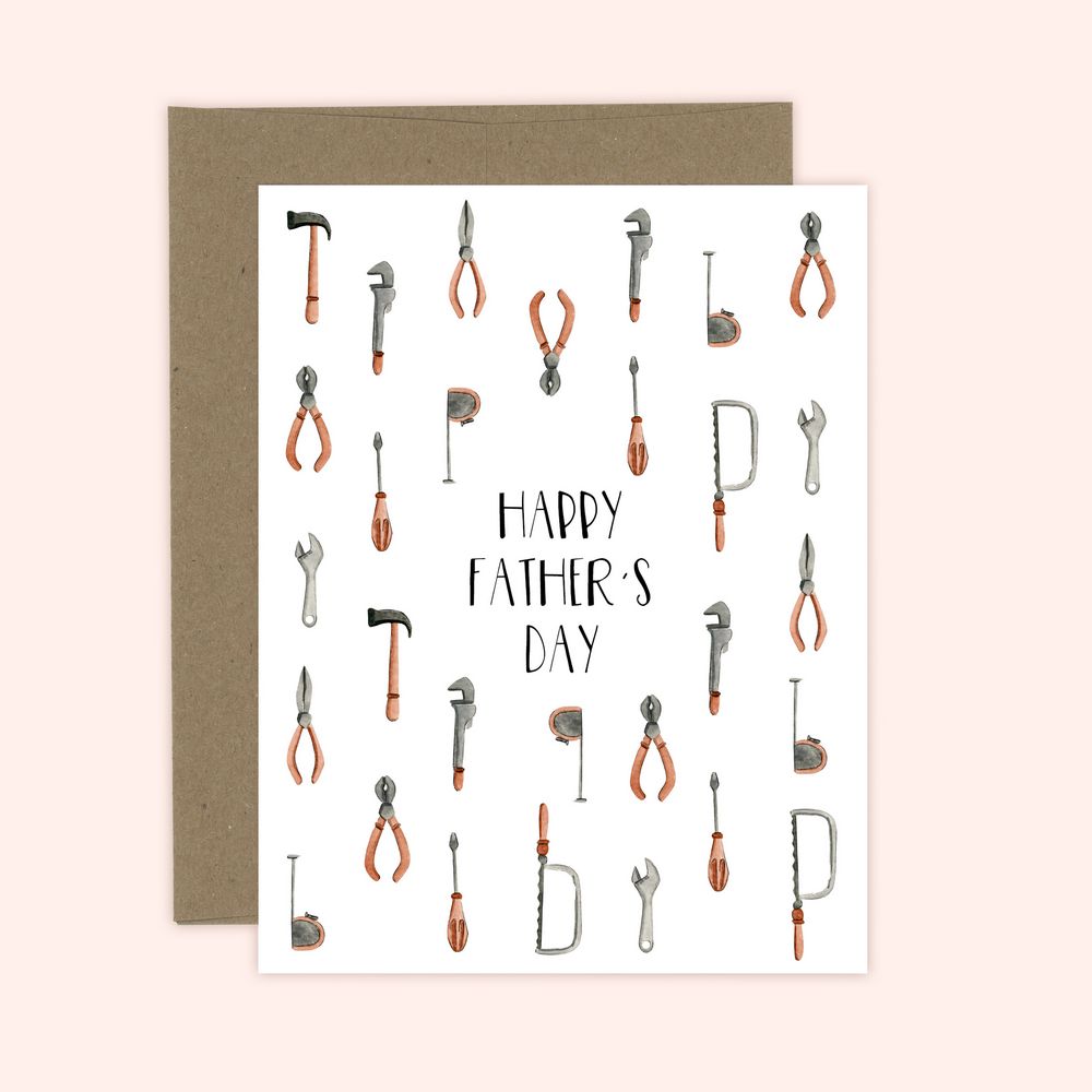 Almeida Illustrations Card - Father's Day Tools