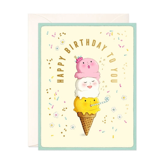 JooJoo Paper Card - Birthday Ice Cream