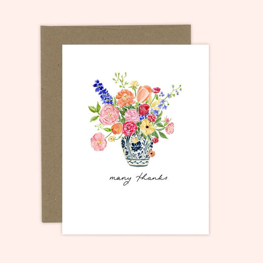 Almeida Illustrations Card - Many Thanks Bouquet